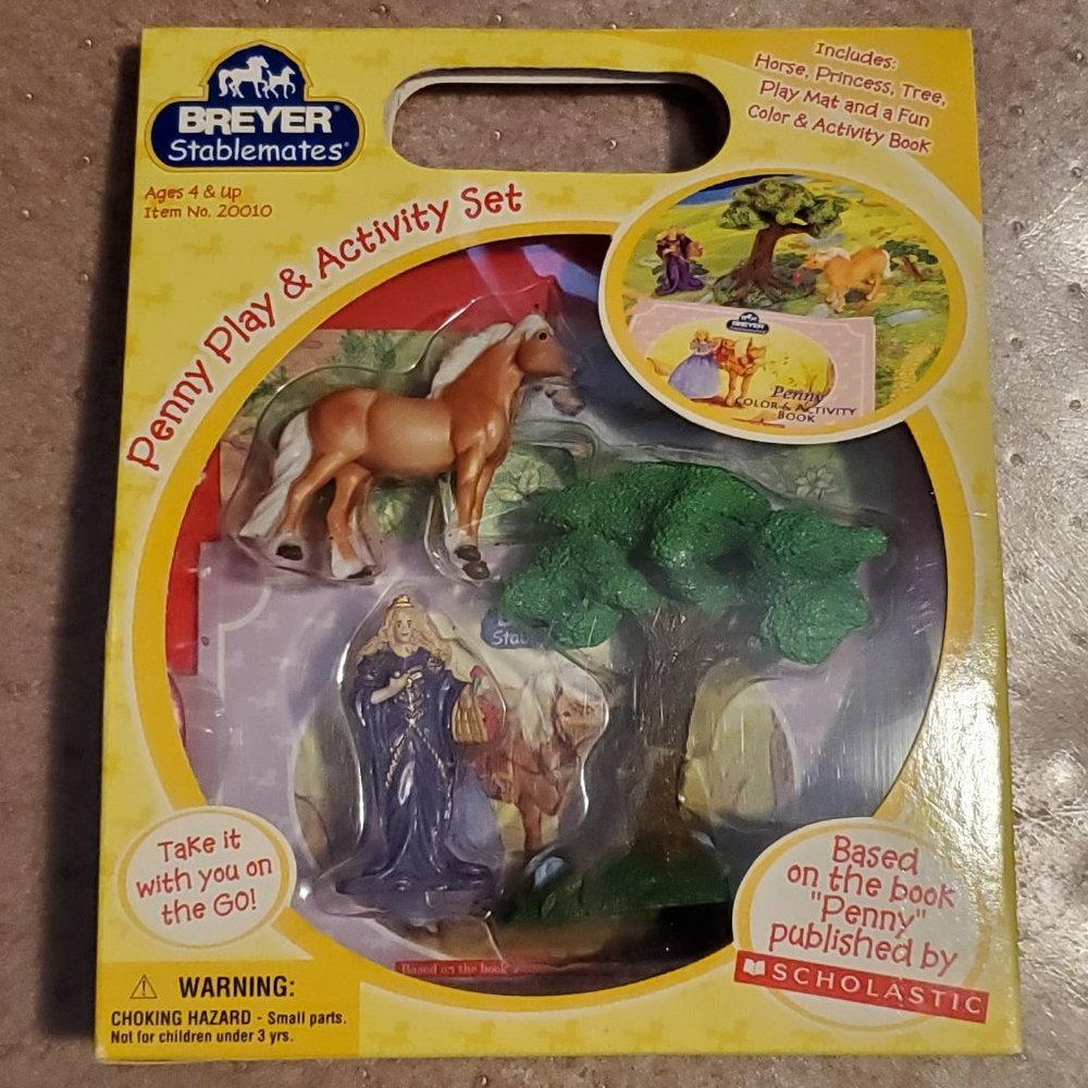 Breyer Stablemates Penny Play and Activity Set + the book Penny from Scholastic